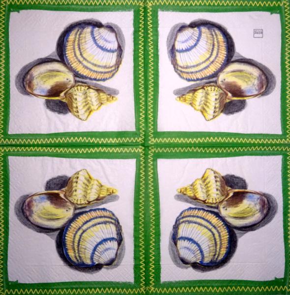 077 Muscheln - 3-lagig - Home Fashion